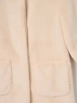 Angel & Rocket Cream Adaline Fur Coat