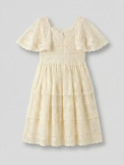 Angel & Rocket Cream Annabelle Vintage Lace Mesh Dress