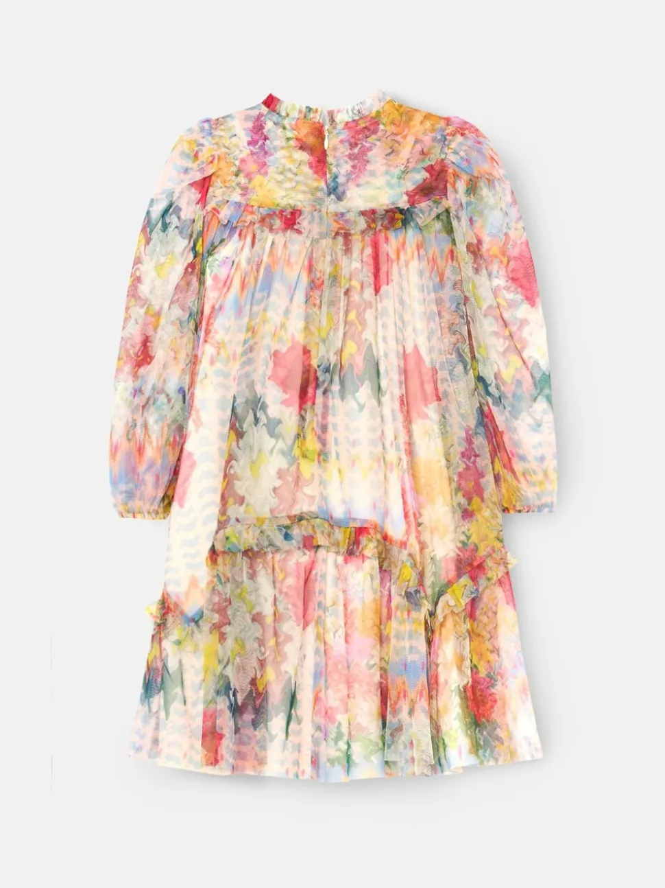 Angel & Rocket Cream Beatrice Mesh Frill Dress