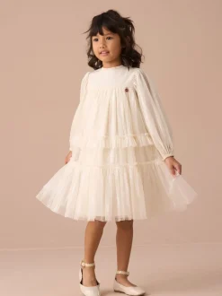 Angel & Rocket Cream Beau Boho Embellished Dress