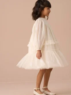 Angel & Rocket Cream Beau Boho Embellished Dress