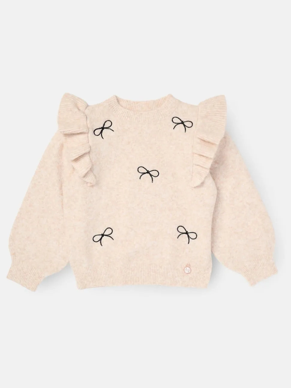 Angel & Rocket Cream Camila Diamonte Ruffle Jumper