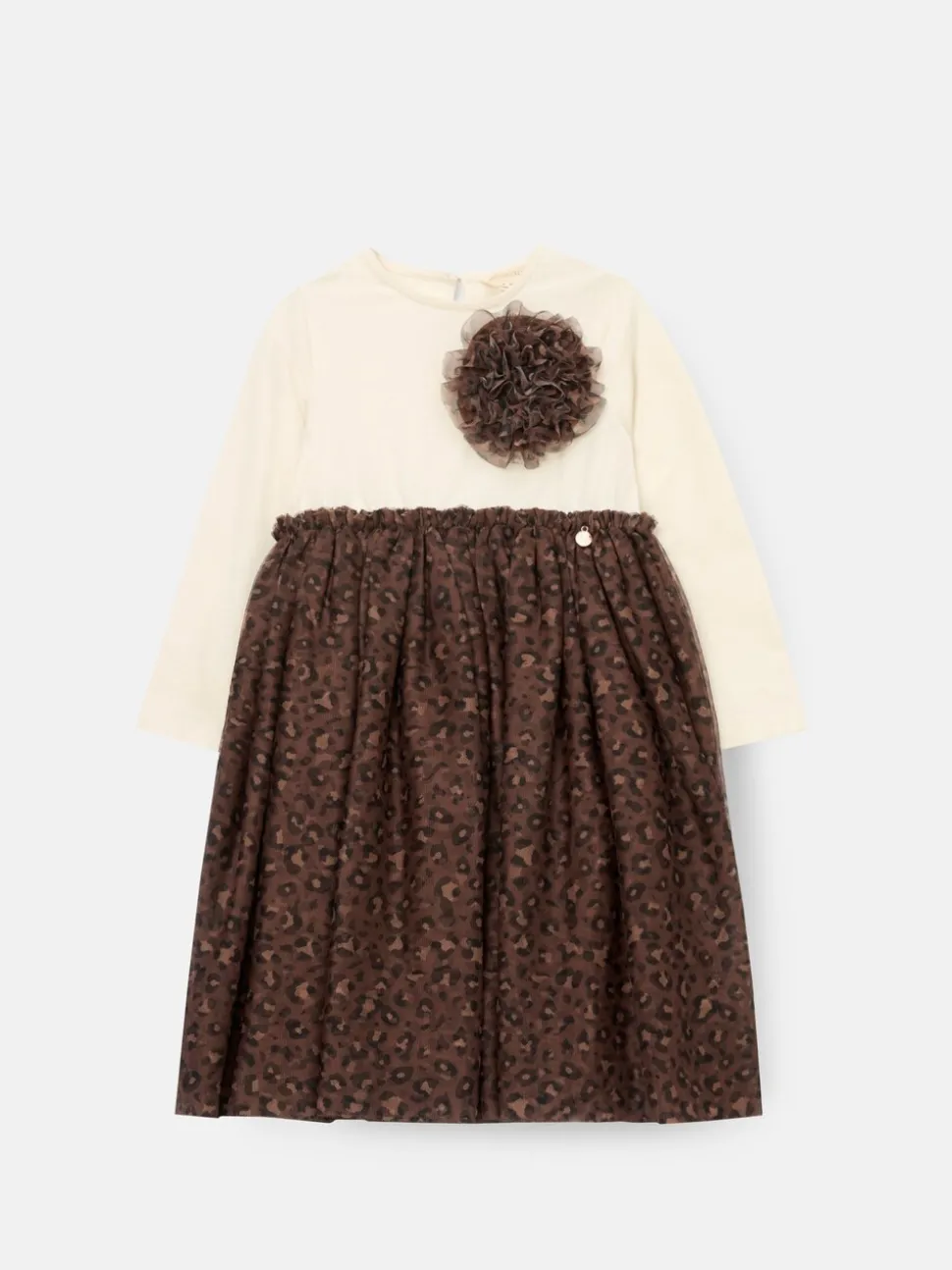 Angel & Rocket Cream Carrie Corsage Mesh Dress
