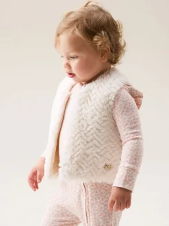 Angel & Rocket Cream Cici Faux Fur Gilet