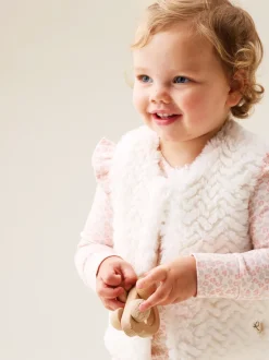 Angel & Rocket Cream Cici Faux Fur Gilet