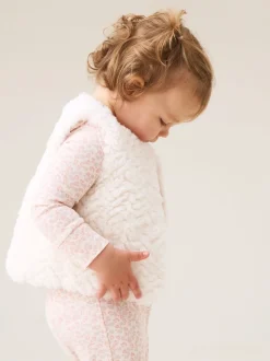 Angel & Rocket Cream Cici Faux Fur Gilet