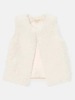 Angel & Rocket Cream Cici Faux Fur Gilet