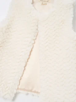Angel & Rocket Cream Cici Faux Fur Gilet
