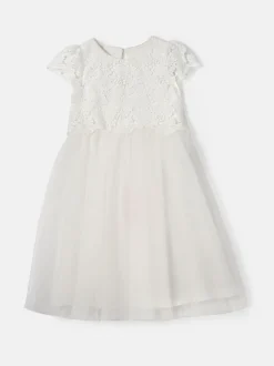 Angel & Rocket Cream Esme Lace Bodice Dress