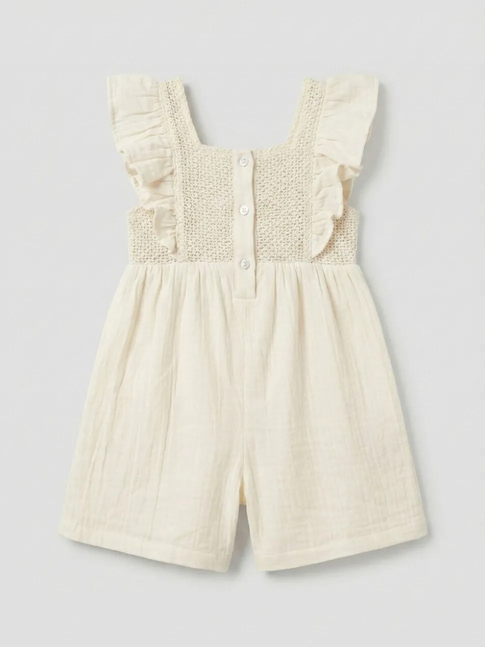 Angel & Rocket Cream Maci Crochet Playsuit