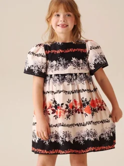 Angel & Rocket Cream Reyna Ivory Embroidered Swing Dress