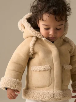 Angel & Rocket Cream River Shearling Jacket