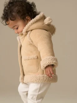 Angel & Rocket Cream River Shearling Jacket