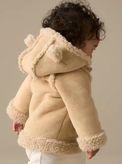 Angel & Rocket Cream River Shearling Jacket