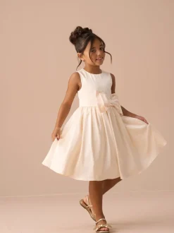 Angel & Rocket Cream Sophie Diamonte Bow Dress