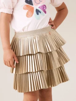 Angel & Rocket Gold Lucile Metallic Tiered Rara Skirt