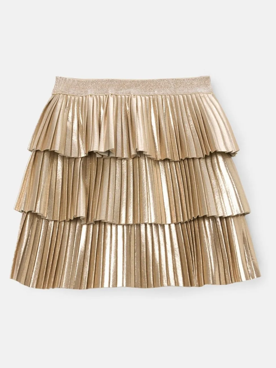 Angel & Rocket Gold Lucile Metallic Tiered Rara Skirt