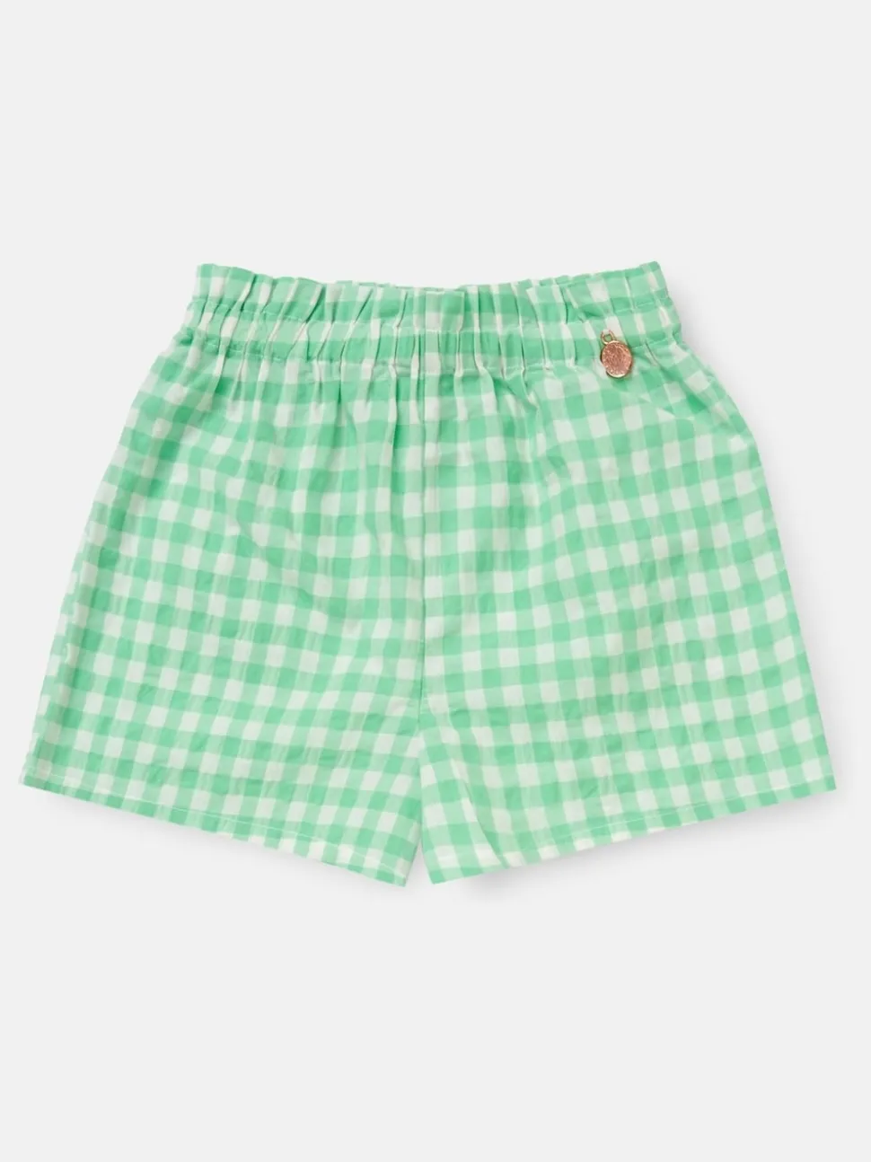 Angel & Rocket Green Connie Gingham Shorts