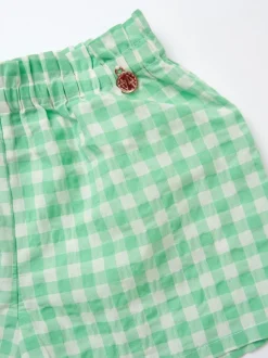 Angel & Rocket Green Connie Gingham Shorts