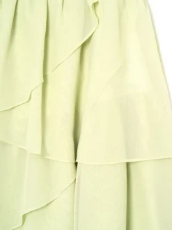 Angel & Rocket Green Letitia Sage Tiered Ruffle Dress