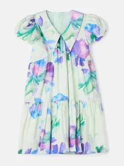Angel & Rocket Green Lucia Mint Printed Tiered Dress