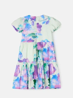 Angel & Rocket Green Lucia Mint Printed Tiered Dress