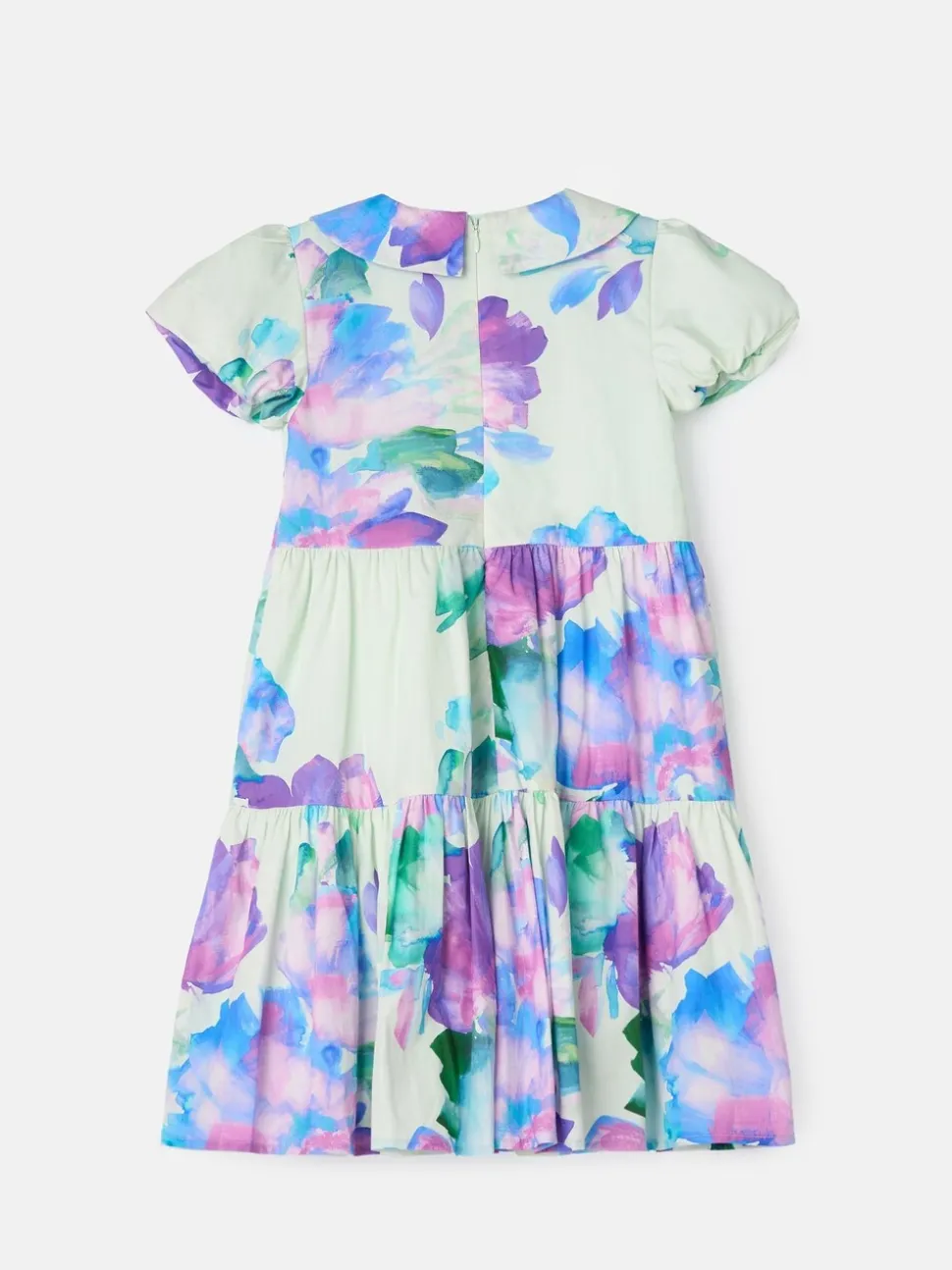 Angel & Rocket Green Lucia Mint Printed Tiered Dress