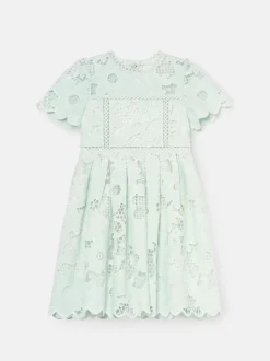 Angel & Rocket Green Maeva Mint Lace Dress