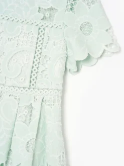 Angel & Rocket Green Maeva Mint Lace Dress