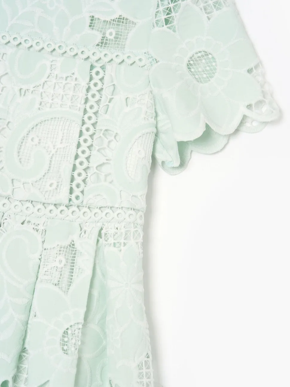 Angel & Rocket Green Maeva Mint Lace Dress