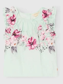 Angel & Rocket Green Nina Ruffle Shell Blouse