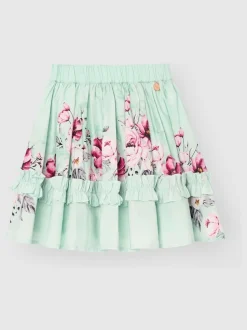 Angel & Rocket Green Nina Ruffle Hem Skirt