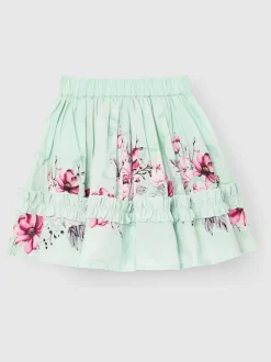 Angel & Rocket Green Nina Ruffle Hem Skirt