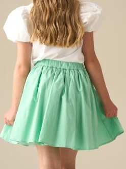 Angel & Rocket Green Roxie Bow Waist Skirt