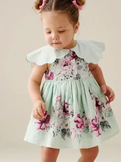 Angel & Rocket Green Sybil Mint Scalloped Collar and Bloomer Dress