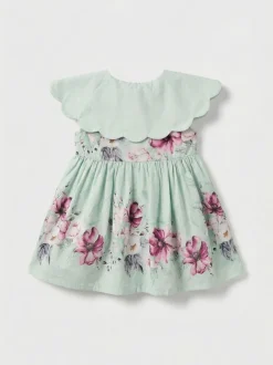 Angel & Rocket Green Sybil Mint Scalloped Collar and Bloomer Dress