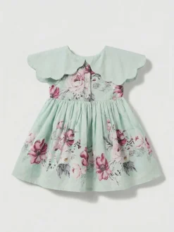 Angel & Rocket Green Sybil Mint Scalloped Collar and Bloomer Dress