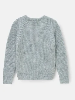 Angel & Rocket Grey Rumi Embellished Flower Jumper