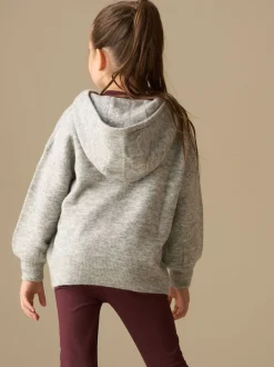 Angel & Rocket Grey Taylor Active Knitted Hooded Jumper