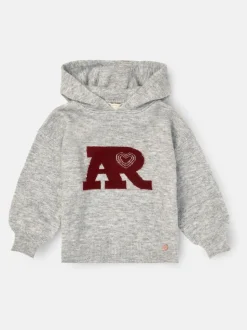Angel & Rocket Grey Taylor Active Knitted Hooded Jumper