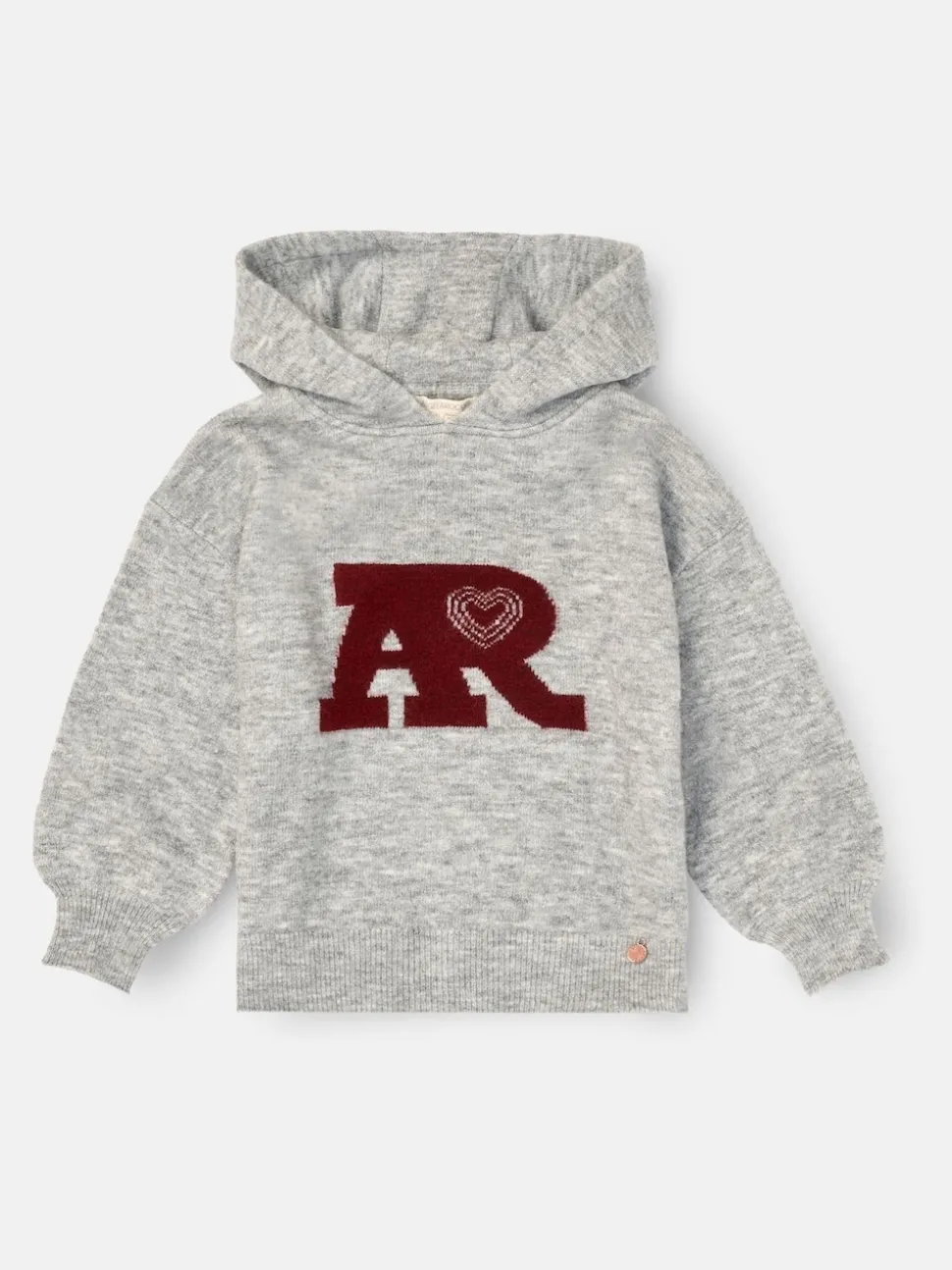 Angel & Rocket Grey Taylor Active Knitted Hooded Jumper