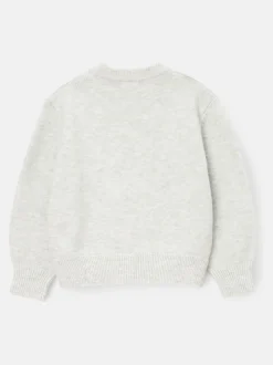 Angel & Rocket Grey Verity Smiley Face Jumper