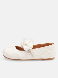 Angel & Rocket Ivory Mary Jane Lace Shoes