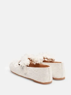 Angel & Rocket Ivory Mary Jane Lace Shoes