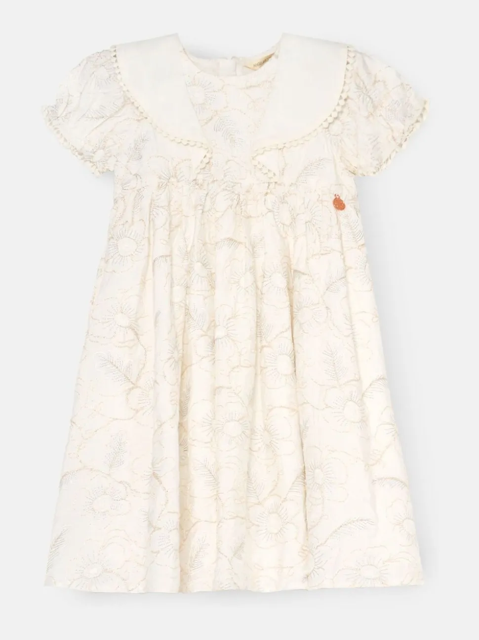 Angel & Rocket Natural Aurora Floral Embroidered Dress