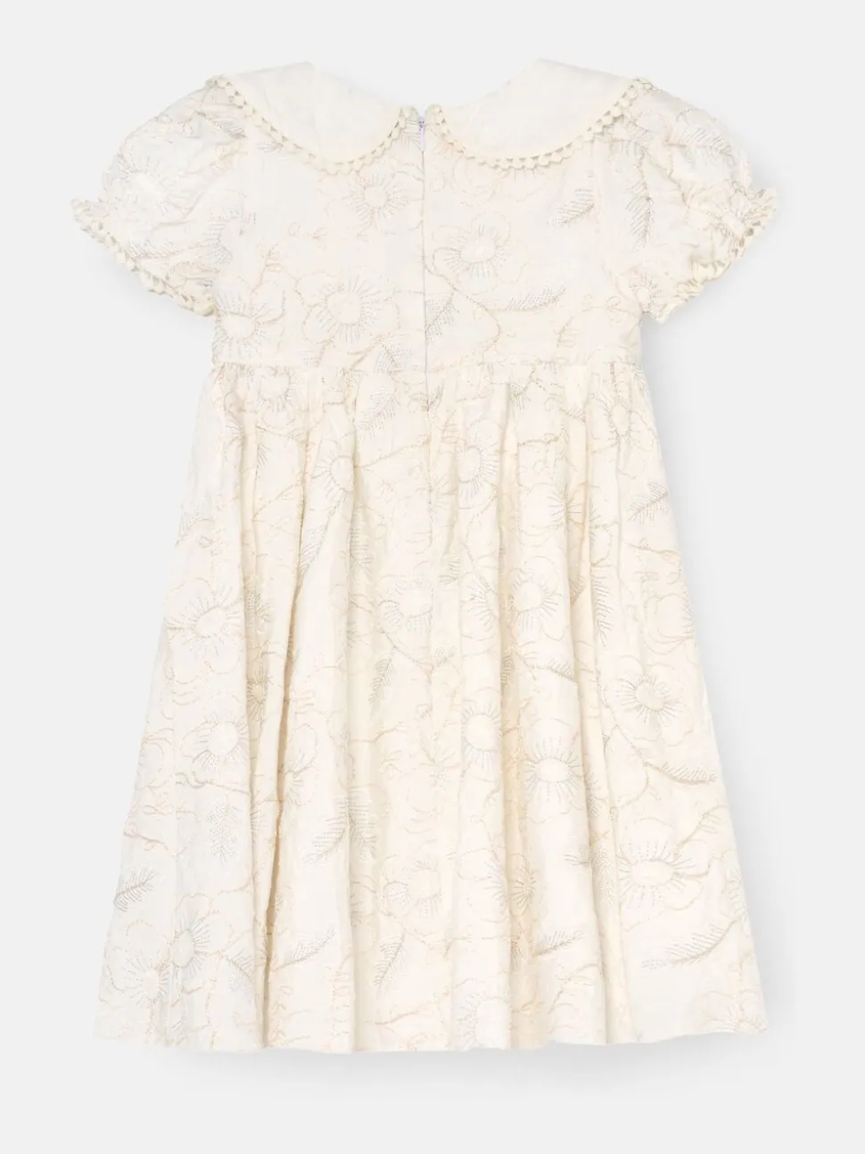 Angel & Rocket Natural Aurora Floral Embroidered Dress