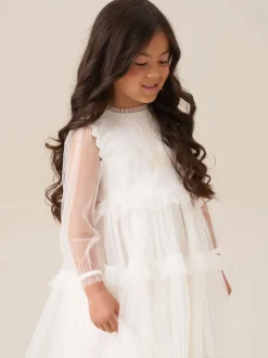 Angel & Rocket Natural Beau Embroidered Boho Dress