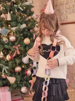 Angel & Rocket Natural Callie Amour Heart Jumper
