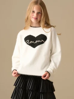 Angel & Rocket Natural Callie Amour Heart Jumper