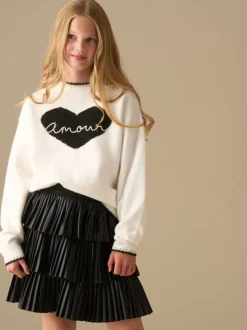 Angel & Rocket Natural Callie Amour Heart Jumper